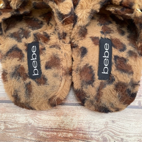 Bebe Fanny Womens Faux Fur Footbed Slide Sandals size 7 - Picture 11 of 15